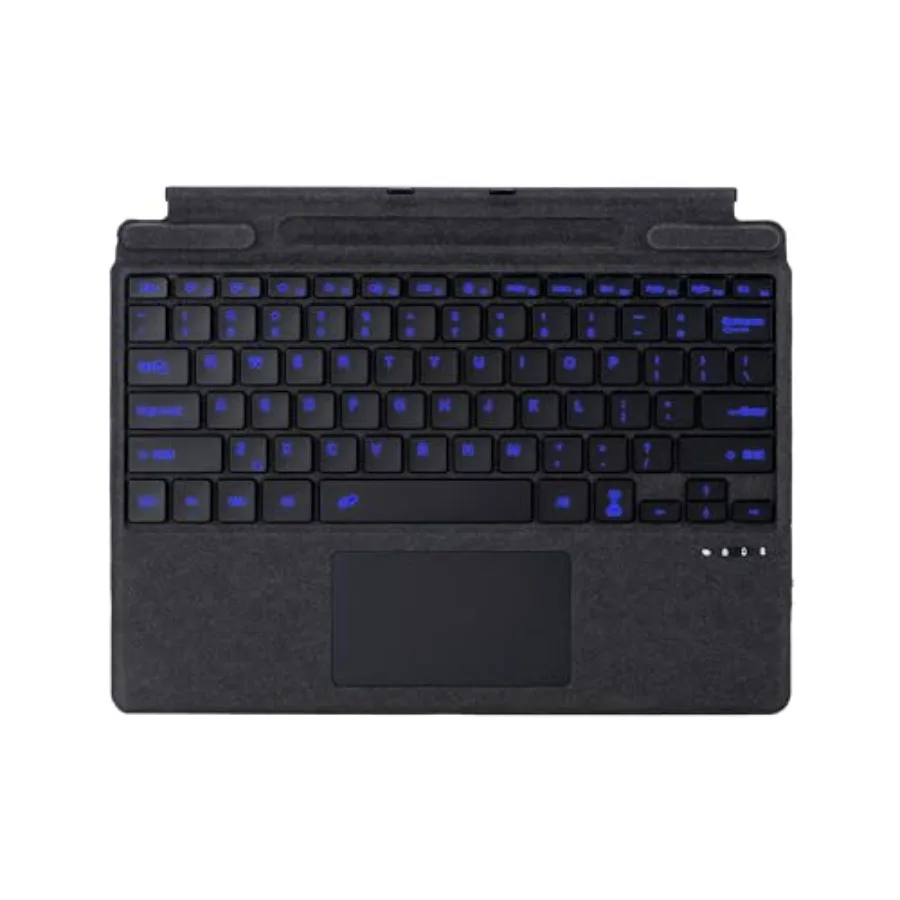 

Type Cover for Microsoft Surface Pro 11/10/9/8/X Ultra-Slim Bluetooth Keyboard with Multi-Touchpad Mouse Rechargeable 7-Color L