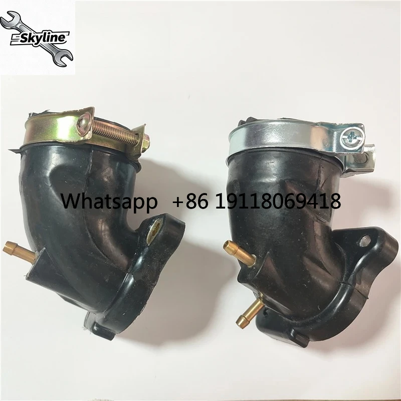 Collecteur d'interface de joint de tuyau en caoutchouc d'admission de carburateur de moto Scooter YP250 VOG250 pour Yamaha majesté Linhai 250cc YP 250