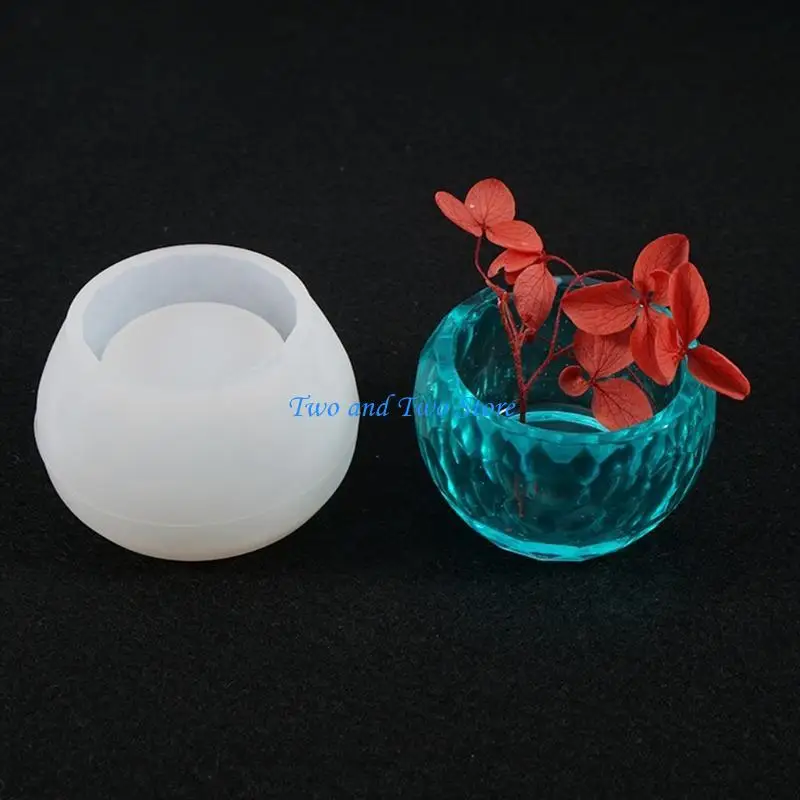 HX6F 3Pcs Fruit Tray Plate Casting Mold Jewelry Box Casting Mold DIY Crafts Soap Mold Handicrafts Home Decoration Mold