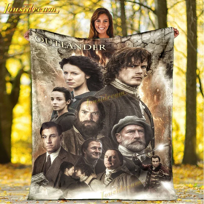 Outlander Blankets War Love Print Sofa Blanket Tv Series Blanket Anime Blanket Soft Blankets Bedspread Throw Blanket Gift