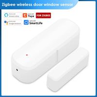 Tuya Zigbee door magnetic door and window sensor smart home application remote real-time feedback Alexa Google Assistant