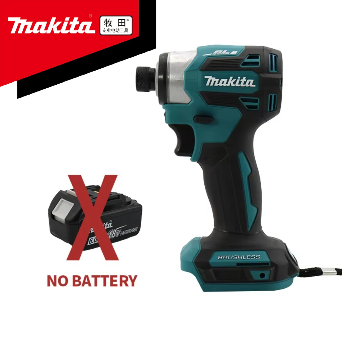 

New Makita DTD173 Brushless Cordless 18V Lithium Battery Impact Screwdriver Speed 3600RPM Home Electric Drill Power Tools