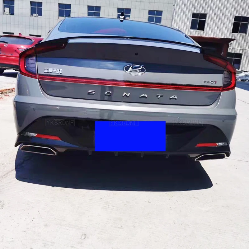 For Hyundai NEW Sonata DN8 Rear trunk Spoiler wing tail ABS material Special for automobile refitting 2019 2020 2021 year