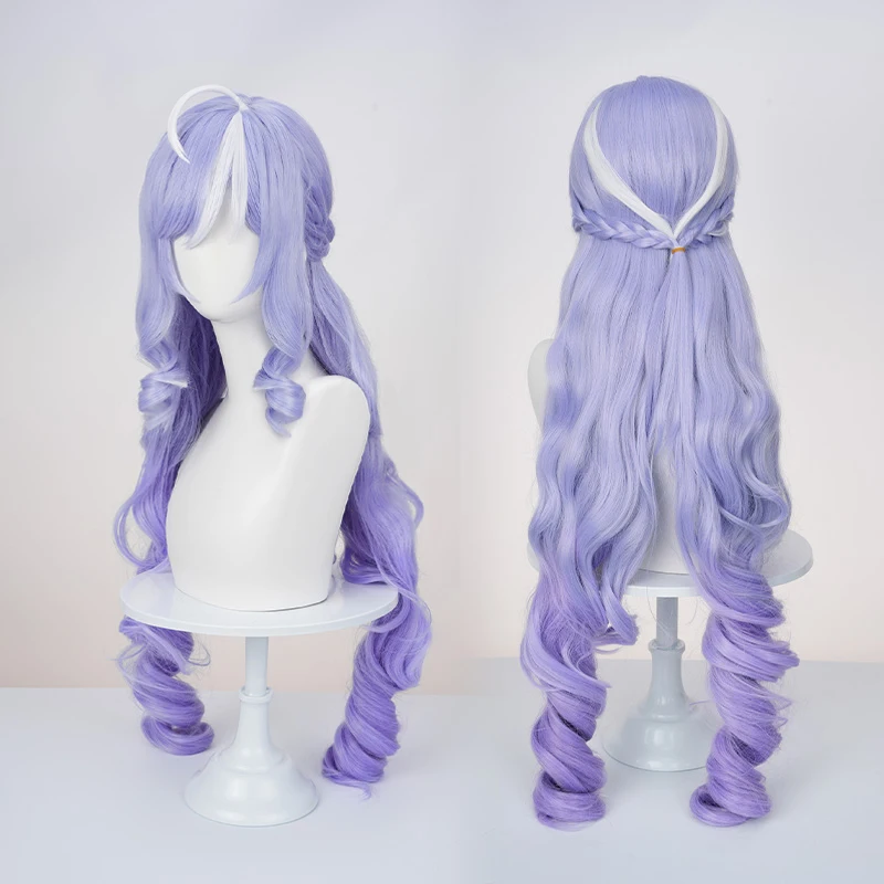 Game Zenless Zone Zero Vivian Cosplay Pruik Viviane Cosplay Pruik Bibian Rollenspel Violet Lang Haar Voor Hallowmas Party Vrouwen Meisje