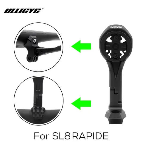 Gopro/GPS/Garmin/Bryton/Wahoo 알루미늄 합금과 호환되는 SL8 Rapide 통합 핸들 바 컴퓨터 마운트용