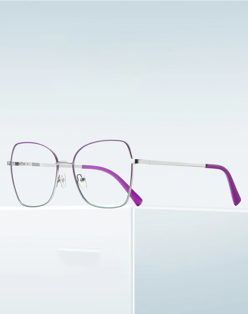 

JMISUS 2026 Korean Style Square Prescription Glasses Spring Leg Blue Light Blocking Photochromic Optical Eyeglasses for Women