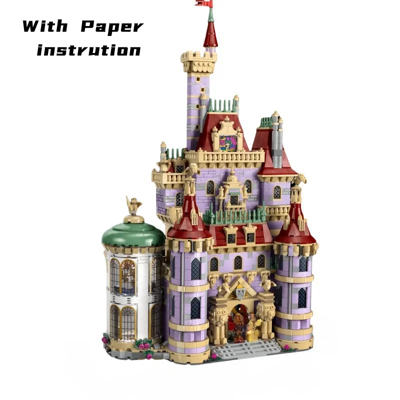 2916pcs Beauty and The Beast Castle Model Building Bricks Princess Building Kit Christmas Birthday Toys for Family Decor Gifts image 3