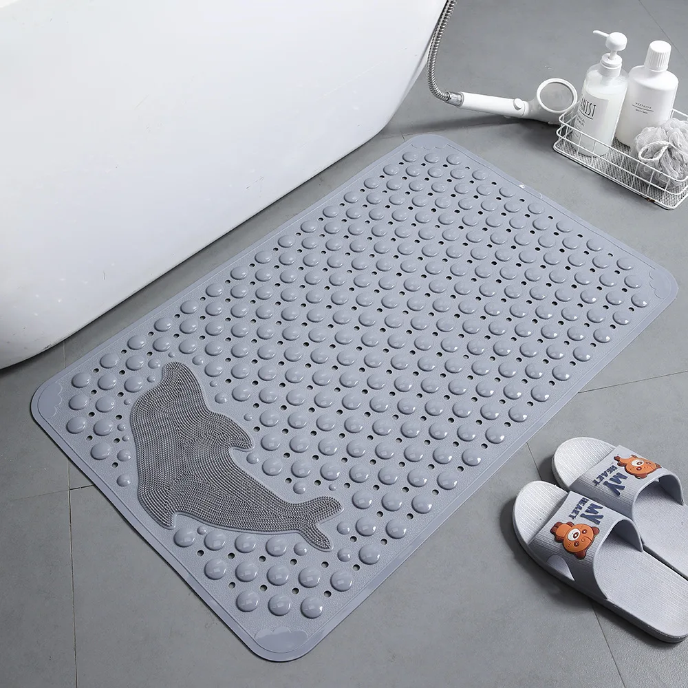 

Bathroom anti-slip mat, shower mat for bathrooms, hotel toilet bath mat, dolphin-shaped bathtub foot mat, massage mat.