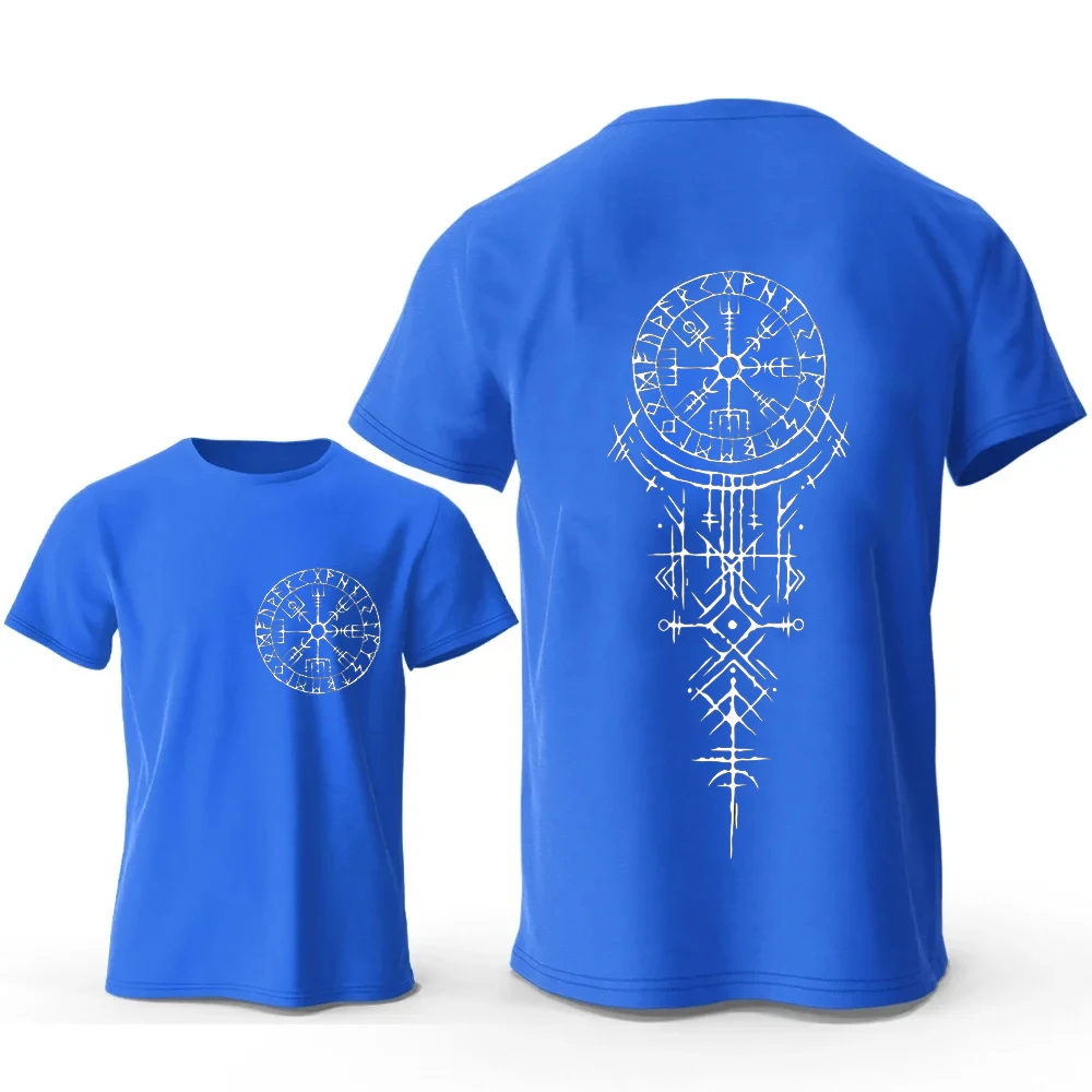 Viking Runic Compass Graphic T Shirts Funny Trip Tshirts Short Sleeve Tops Fashion Casual Harajuku T-shirts Men Brand T-shirts