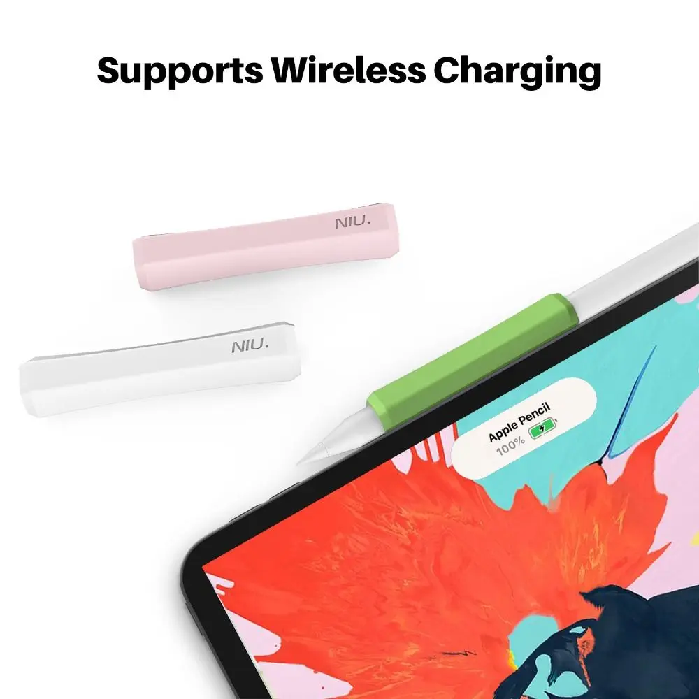 Não-Slip Silicone Stylus Pen Cover, USB-C Pen Grip, Capa protetora, Touch Pen Gripper, Fácil de segurar, Apple Pencil 3, 2, 1