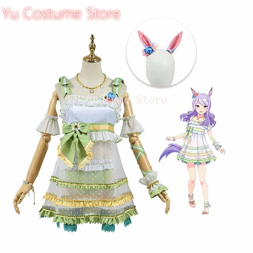 

Yu Costume Uma musume Pretty Derby Mejiro McQueen Swimsuit Cosplay Costume For Halloween Christams Carnival