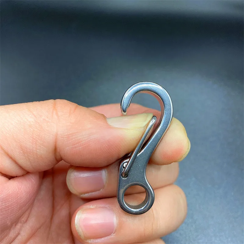 Mini Klipsy Sprężynowe ze Stopu Metali na Breloczek 4/10 szt. - Narzędzie EDC do Przetrwania, Klamra do Zawieszania — zdjęcie 6