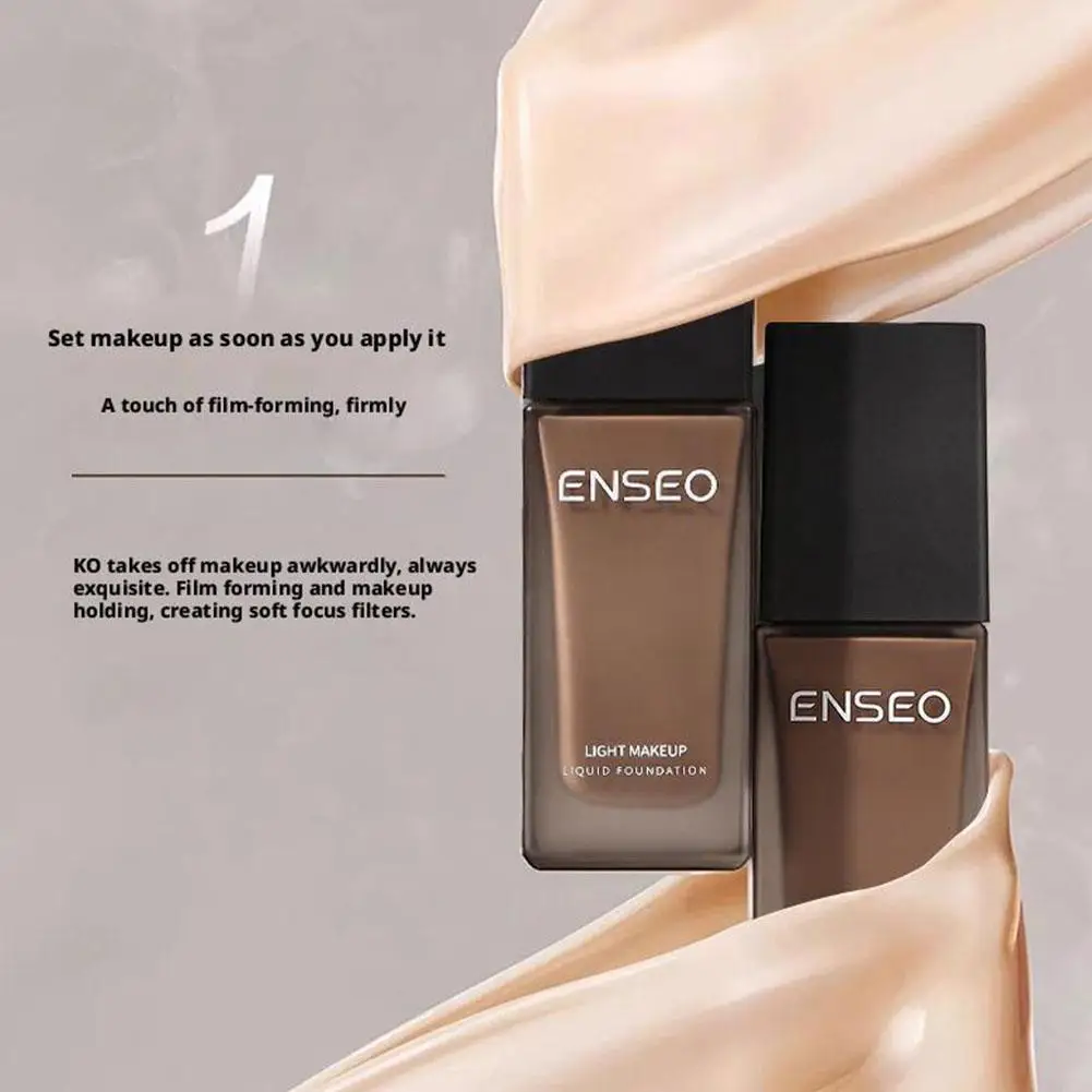 

30ml Liquid Foundation Waterproof Makeup Natural White Coverage Full Foundation Concealer Face Liquid Care Hydrating Longwe H0C0