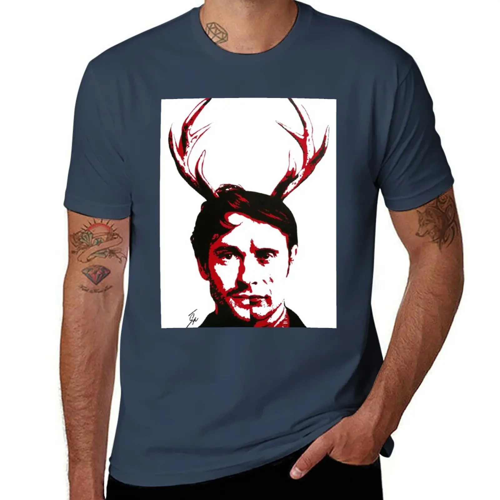 

Hannibal Lecter vs Will Graham T-Shirt funny t shirts cotton man t shirts high quality luxury brand T-Shirt