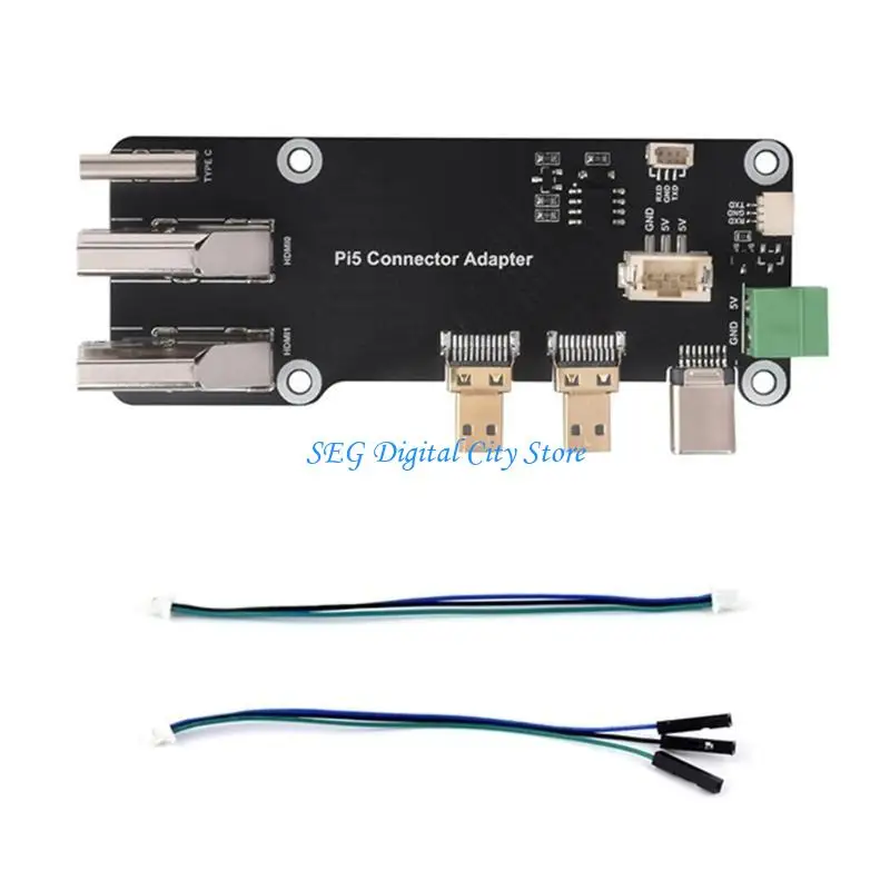 U75B-Adapterplatine, multifunktional, anwendbar für RPi5/4B Video- und Höradapter