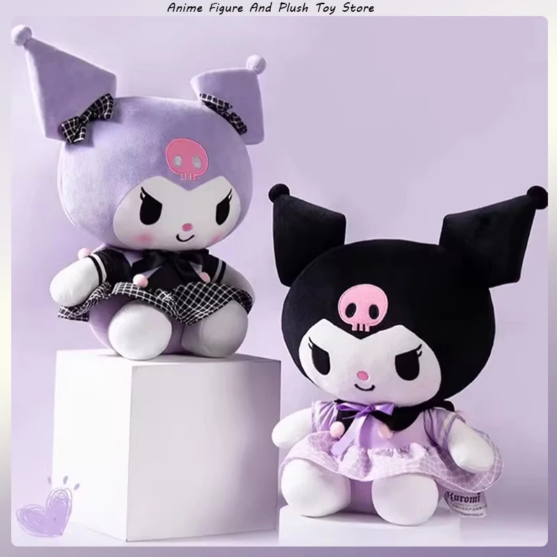 

Kawaii Sanrio Plushie Doll Cartoon Kuromi Stuffed Plush Doll Melody Plush Toys Pillow Room Decoration Children Christmas Gifts