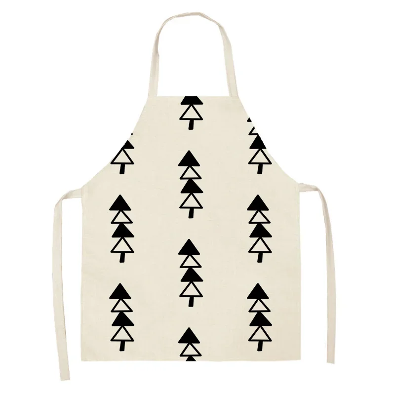 Women's kitchen apron Linen man Children's Big size Child girl Waterproof boho Half Work Coffee simple Modern Merry Christmas