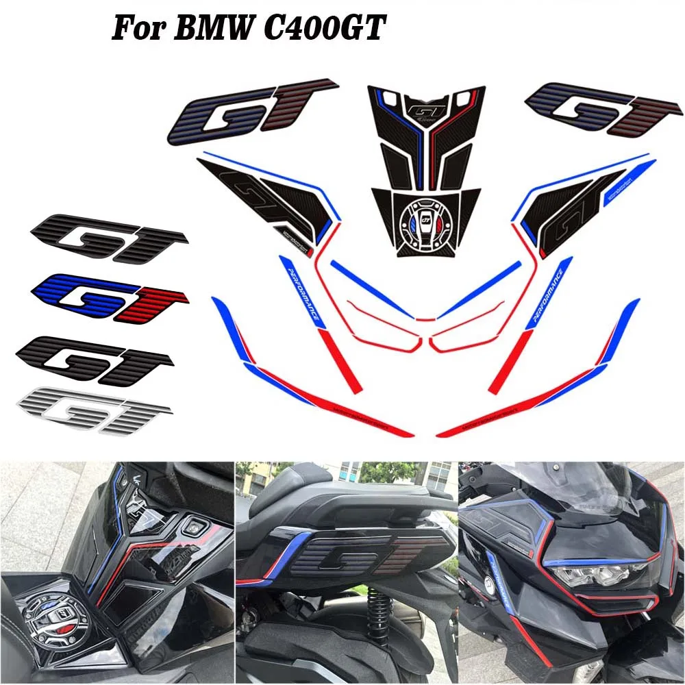 bmw-c400gt-バイク用ガソリンオイルキット、燃料タンクキャップ、ボディシェル、フロントフェアリング、フェンダーステッカー、デカール（スクーターc-400-g用）新登場