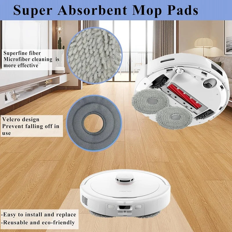 Cepillo lateral principal para aspiradora Roborock Q Revo Robtic, filtros Hepa, almohadillas para mopa, bolsas de polvo, accesorios de repuesto