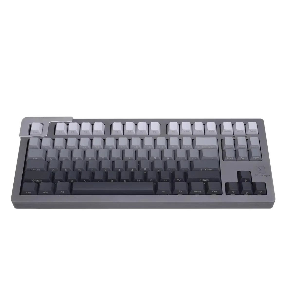 High-Grade Grey Gradient Positive Side Engraved Keycap 125 Key Mechanical Keyboard Pbt Sublimation Keyboard Accessories
