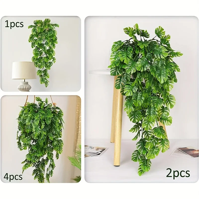 Plantas de vid colgantes de hierba persa Artificial, guirnalda de vides de plantas falsas, decoración de fondo de pared interior y exterior,