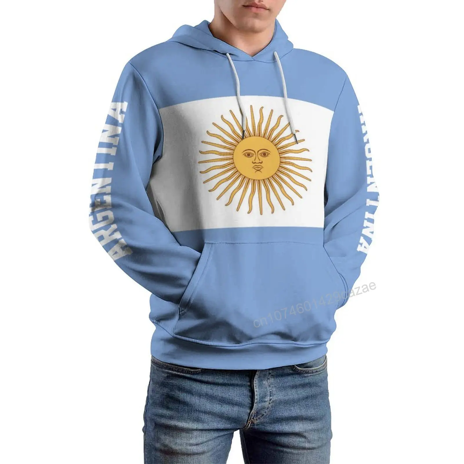 

Argentina Country Flag 3D Hoodie Polyester Cool Men Women Harajuku Sweatshirt Unisex Casual Pullover Hoodies