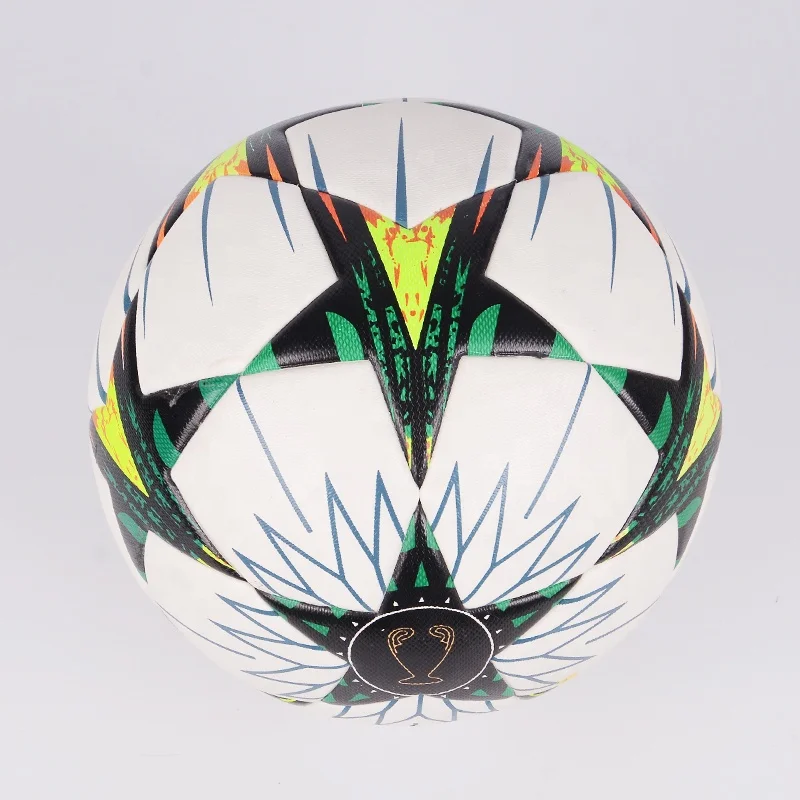 Custom Professional Thermal Bonded Nylon Wound Soccer Balls Size 5 Official Match Standard Indoor Outdoor Football