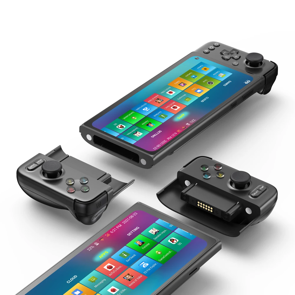 6.81 Inch Handheld Game Player Android Touch Screen Video Games Console GPD XP Plus  6GB  128GB ROM MTK Dimensity 1200 8
