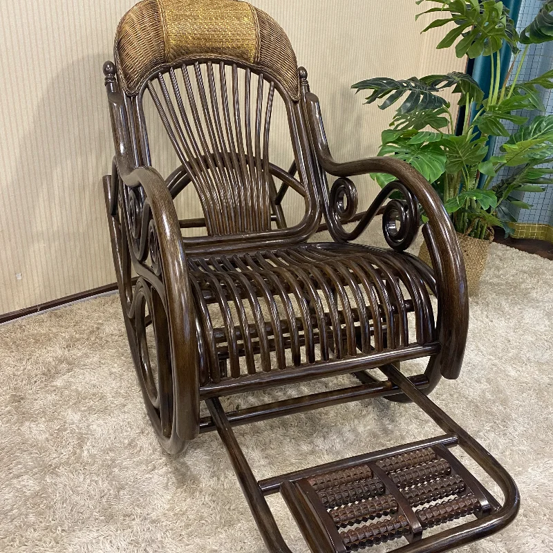 

Rattan Love Rattan Home Furnishing- [Single Row Row Rocking Chair]