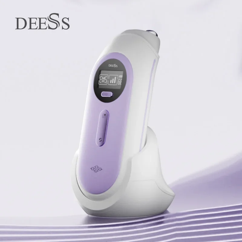 Portable Radiofrequency Eye Wrinkle Removal Machine with Tripolar RF DEESS GP520  Red Light Therapy for Face for Home Use