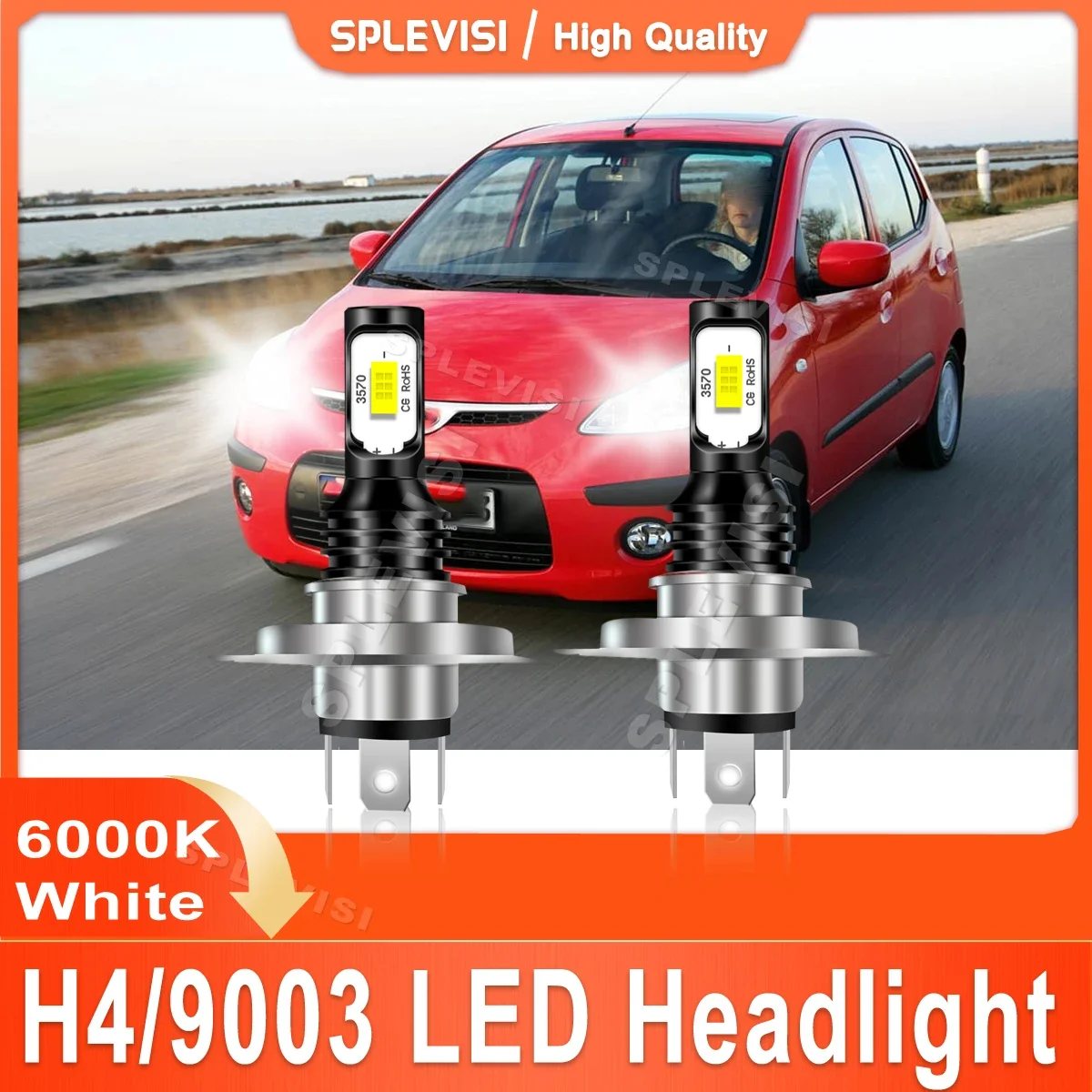 Luces Led Para Auto For Hyundai iLoad i10 2008 2009 2010 2011 2012 2013 2014 2015 LED Headlight High Low Beam H4/9003 XID White