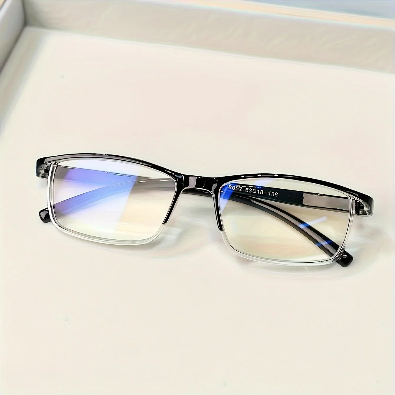Fashionable reading glasses, Classic design with PC material, unisex, comfortable reading experience for adults 4 pieces image 2