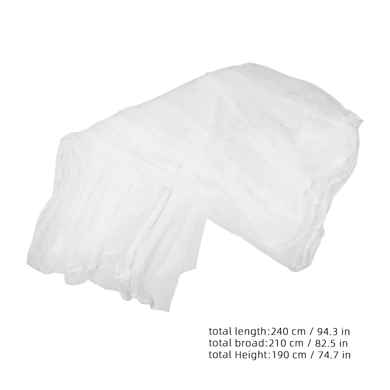 Mosquito Net Camping Balcony White Mesh Bed Canopy Extra Tall Wide Outdoor Patio Mosquito Netting Quick Setup Portable Foldable