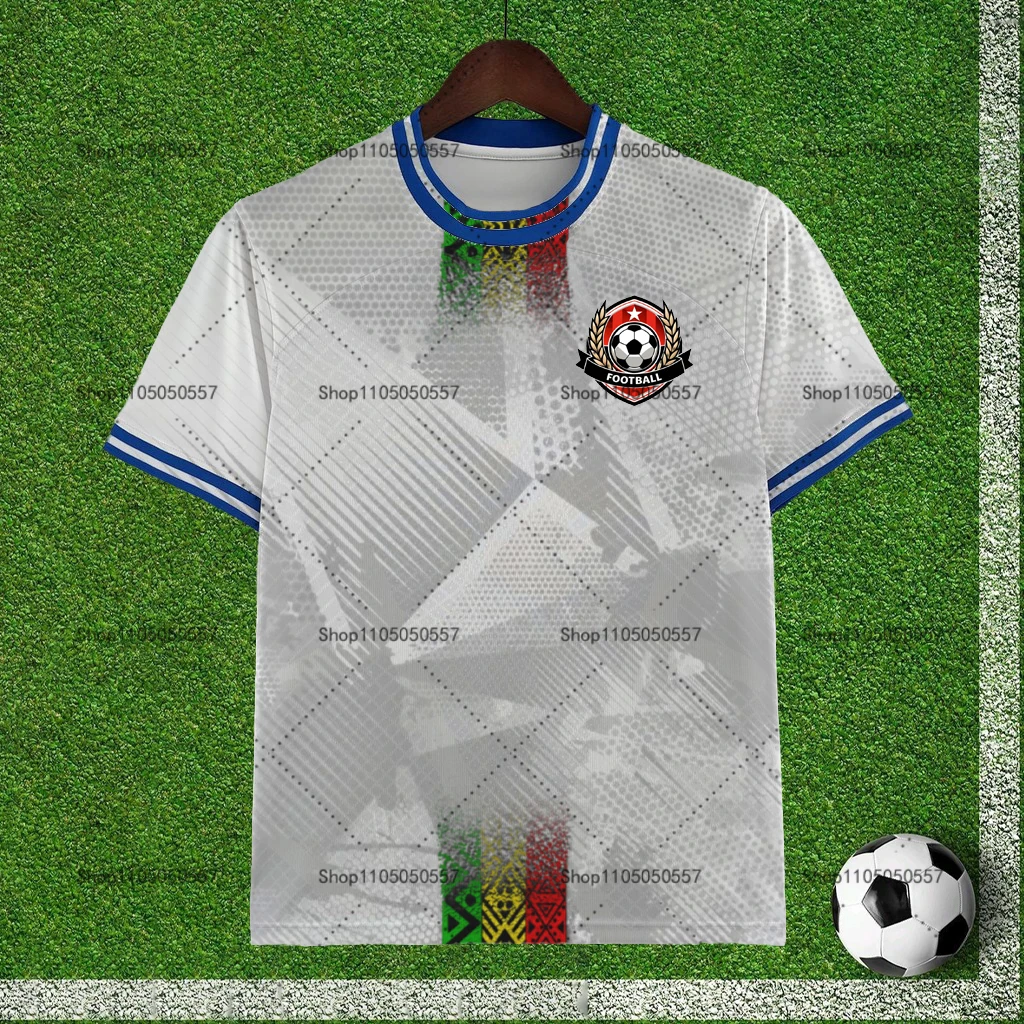 تي شيرت كرة قدم ناعم بألوان فريق نابضة بالحياة، ناعم ومسامي، مليء بأرواح المعجبين، مثالي لأيام المطابقة أو التجمعات! #1