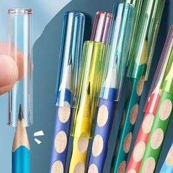 New 24Pcs Kawaii Student Children Pencil Extender Pen Protector Cap Plastic Prize Gifts For Kids Pencil Cap Pencil Cover