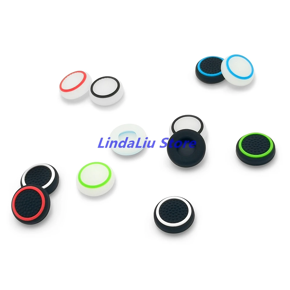 100 قطعة قبعات الروك مضيئة لوحدة تحكم بوابة PS5 التناظرية متحكم الأصابع xbox one القبضات مضيئة غطاء عصا التحكم لبوابة PS5