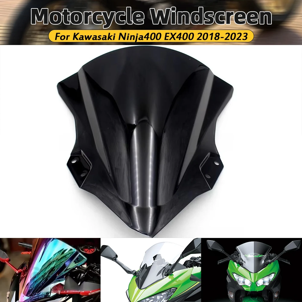 Ninja250 2018-2023年式用ウィンドスクリーンデフレクター(3) バイク 