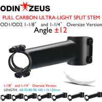 IX4 OD2 Carbon Stem, Road and MTB Bike Stem, Bicycle Parts, Cycling Accessories, Fork Clamp, Diameter 31.8mm, 6, 12, 17 Degree,