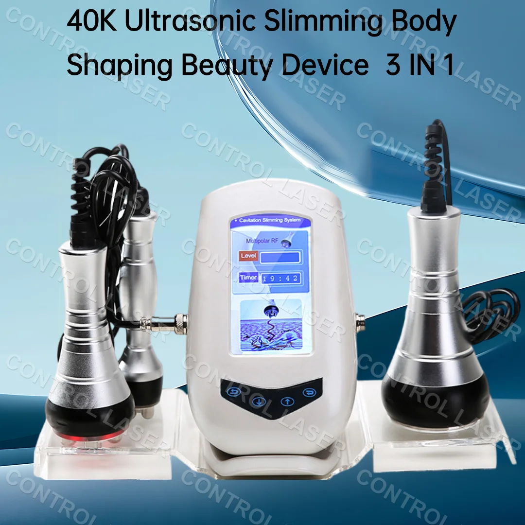 40K 3 in 1 Ultrasonic Slimming Machine Radio Frequency Beauty Instrument Facial Massage Tool Firming Facial Skin