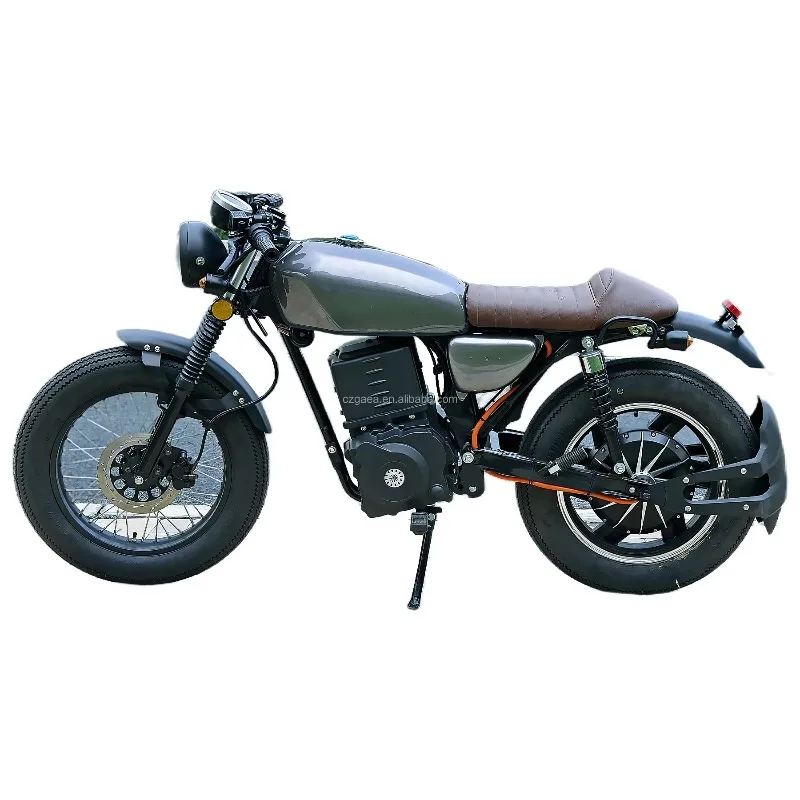Luyuan Retro CG 72V 3000W 5000W Electric Motorcycle With 12 Inch Tires 70km/h For Adult
