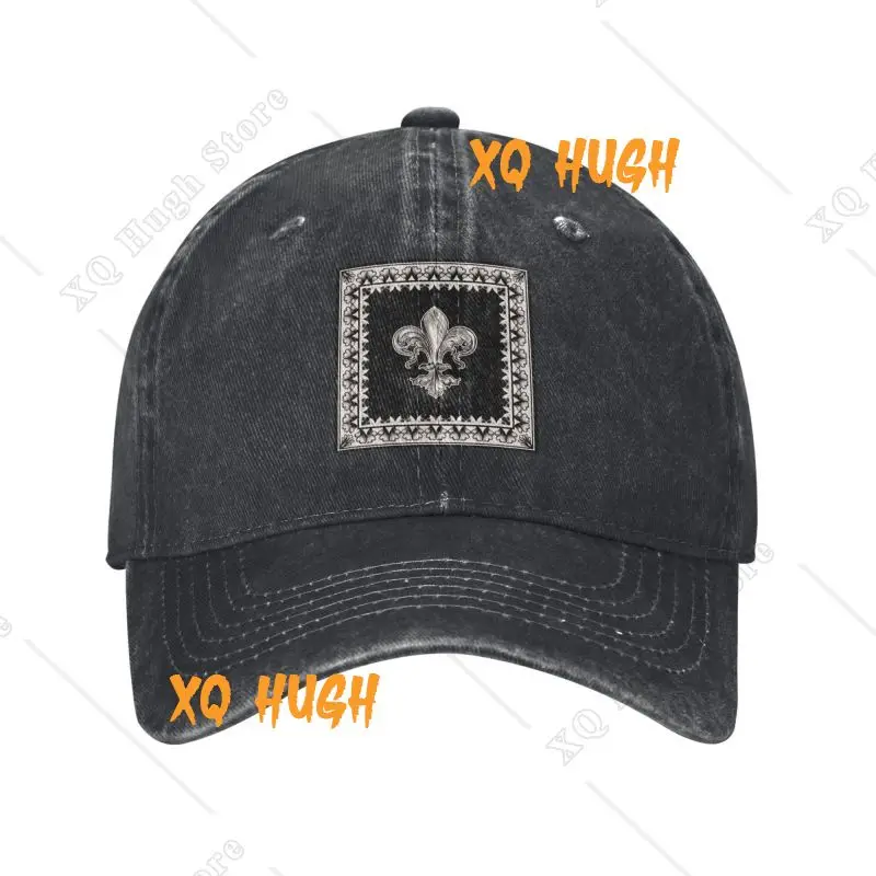 Custom Elegant Lily Flower Fleur De Lis Baseball Cap Women Men Cotton Adjustable Fleur-De-Lys Dad Hat Sports Snapback Hats