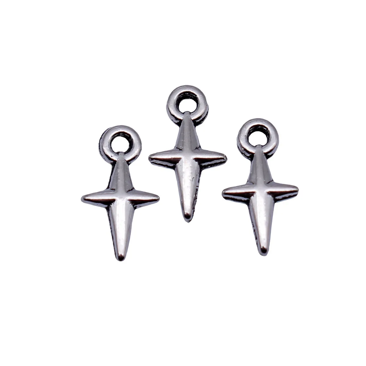 Four Pointed Star Charm Burst Pendant Collection Charms For Celestial Meteor Theme Bracelet Jewelry Making Supplies