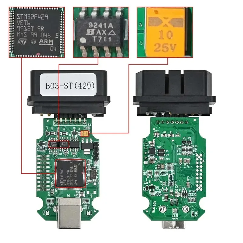 

Real ARM STM32F429 HEX V2 V23.3.1 Unlimited Vins Diagnostic Scanner for VAG for VW/AUDI/Skoda/Seat Car with Free Shipping