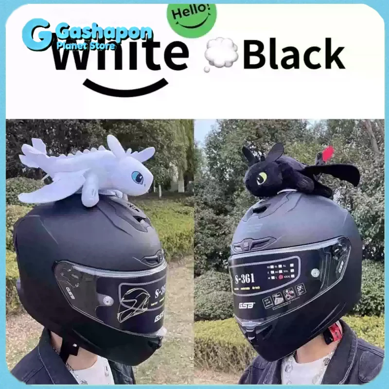 

Как приручить дракона: Беззубик, украшение для автомобильного/мотоциклетного шлема, маленькая черная кукла-дракон, анимационный персонаж, подарок на день рождения