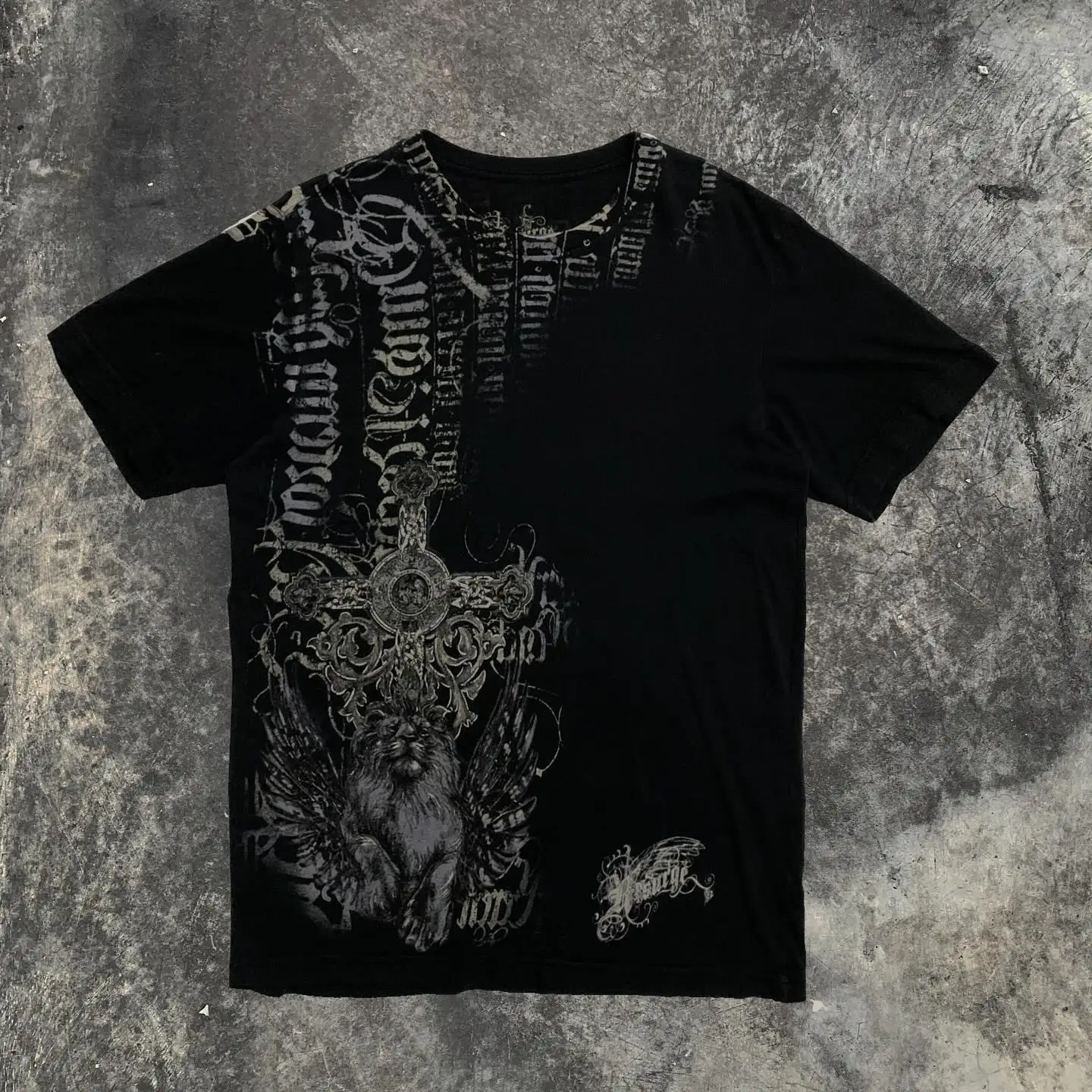 Camiseta Unisex Oversize de Algodón con Estampado Gráfico Vintage Y2K de Southpole, Estilo Gótico, Streetwear Retro, Suave