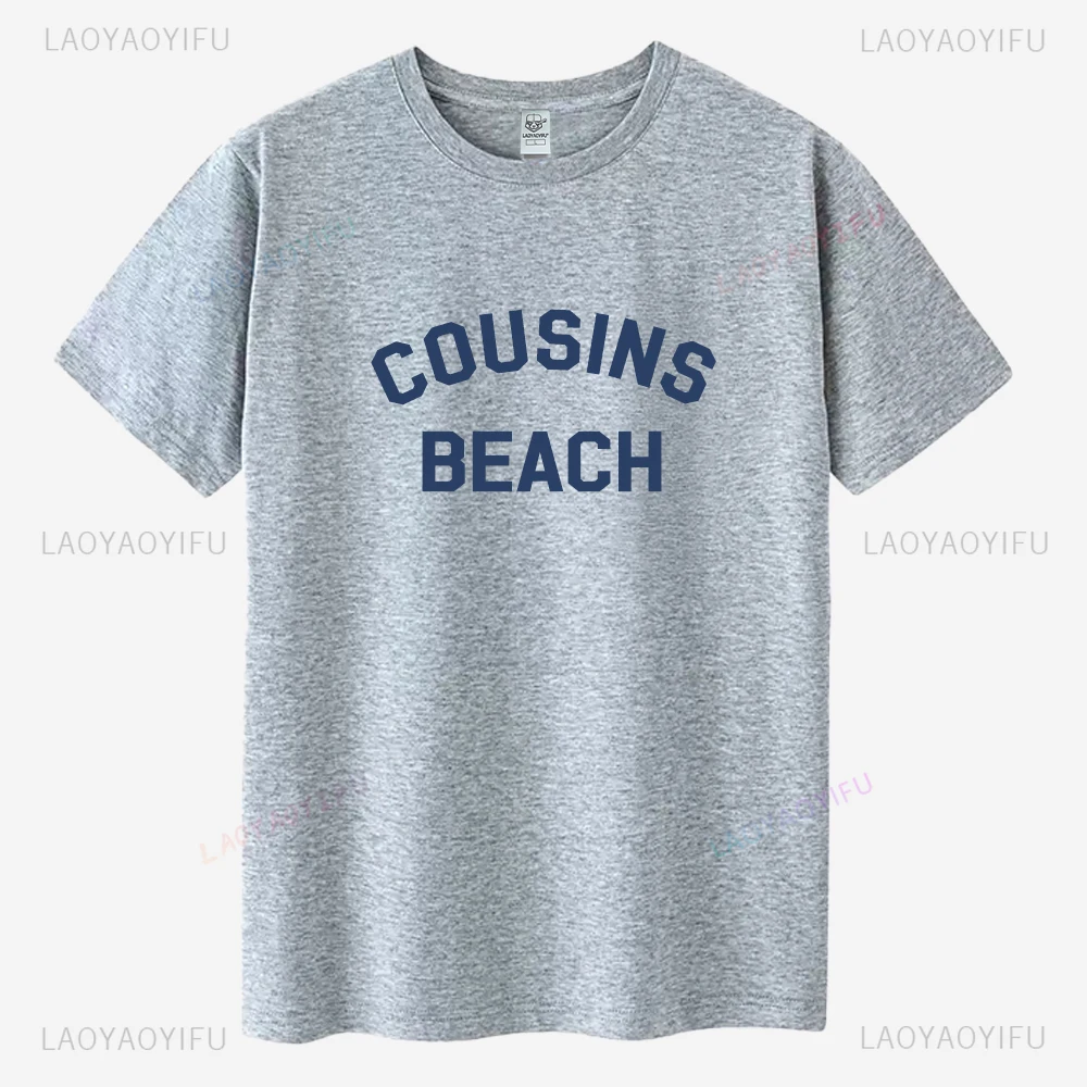 Cousins praia o verão eu virou camisetas gráficas bonitas mulheres menina o-pescoço camisa de verão presente para fãs algodão casual streetwear