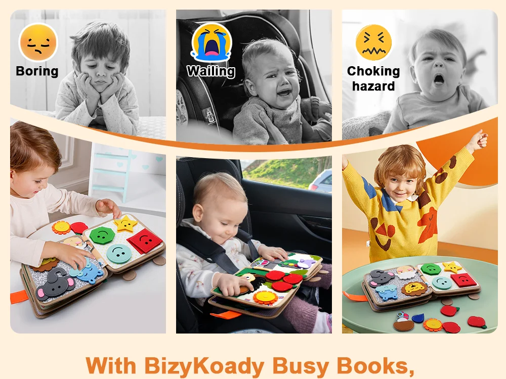 Baby Spielzeug Weiche 3D Tuch Buch Erste Buch Montessori Infant Frühen farbe Kognitive Pädagogisches Spielzeug Lernen Grundlegende Leben Fähigkeiten Spielzeug – Detail 4