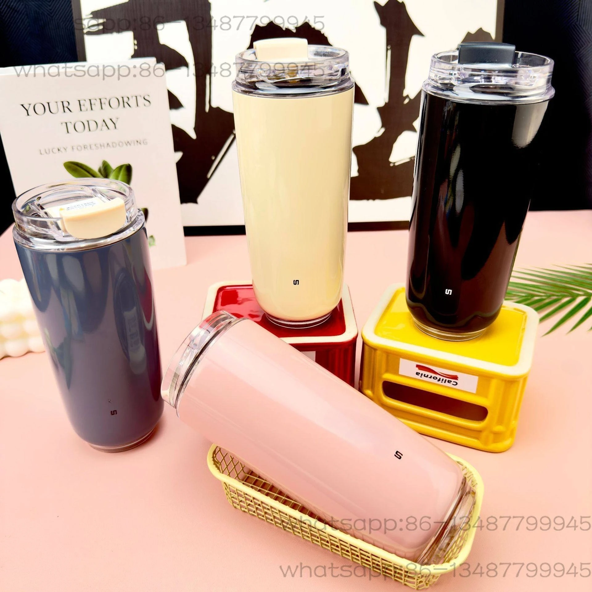 

S New Enlarged Capacity Portable Stainless Steel Hot and Cold Accompanying High Value Coffee Cup Smager Thermos Cup
