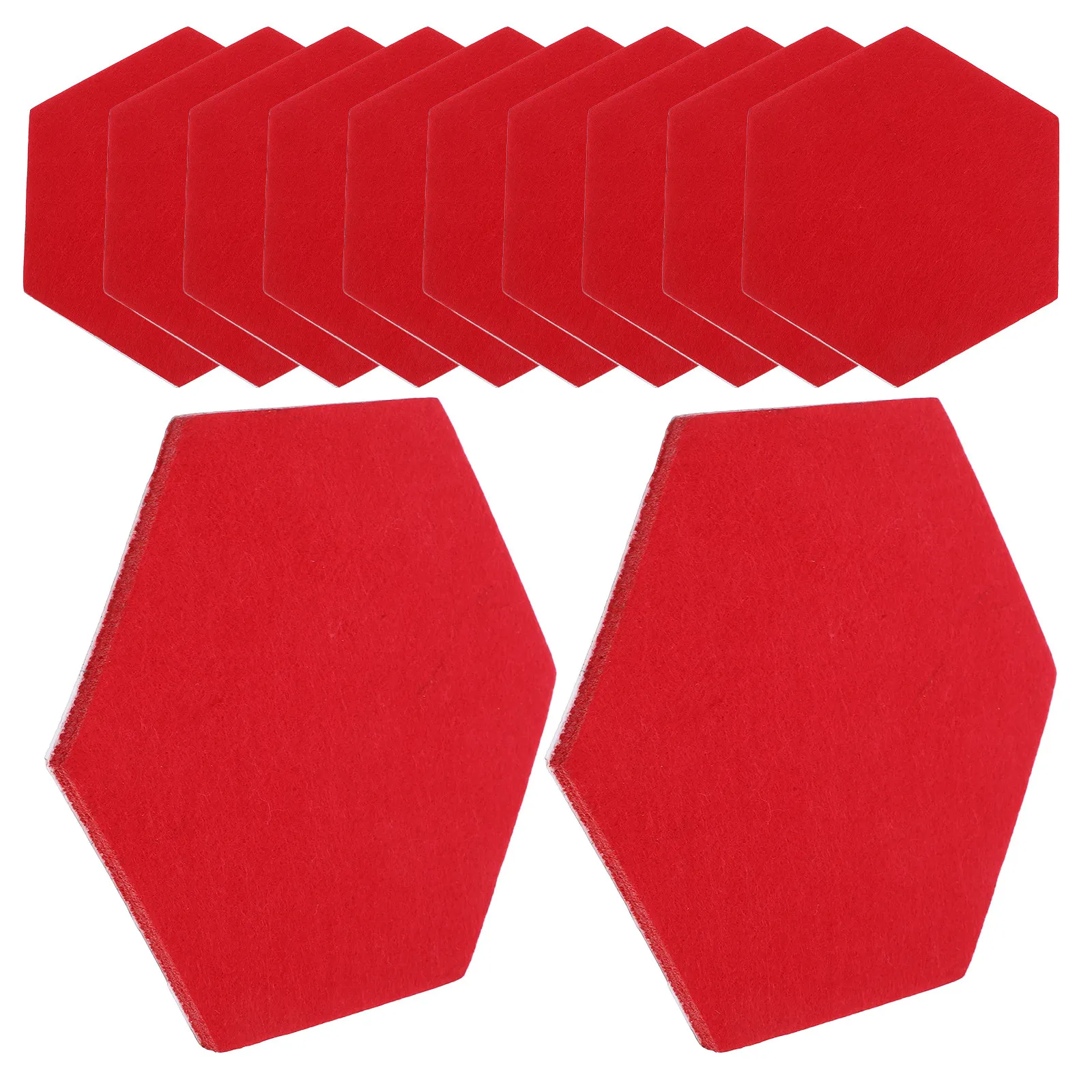 

12Pcs Hexagon Felt Wall Tiles Self Adhesive Acoustic Panels for Living Room Bedroom Office DIY Photo Memo Pin Board Decor