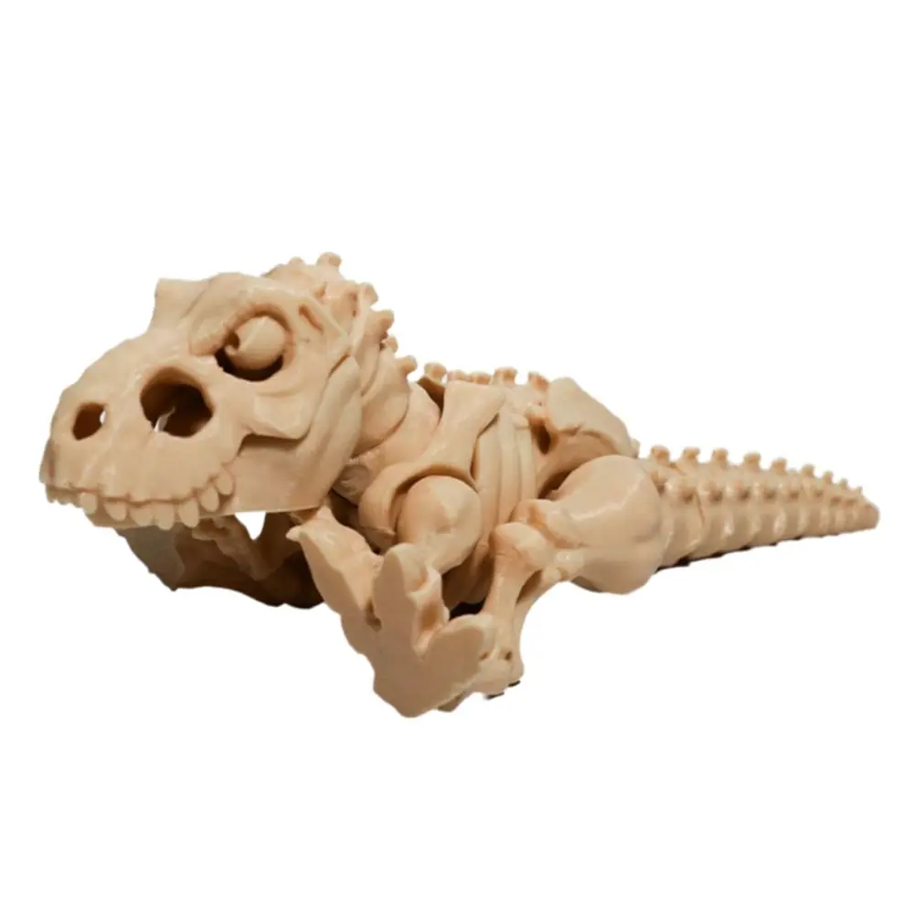 Figuras de animales impresas en 3D de Tiranosaurio Rex, PETG, adornos de dinosaurio multiarticulados Shapeshift, esqueleto de dinosaurio coleccionable